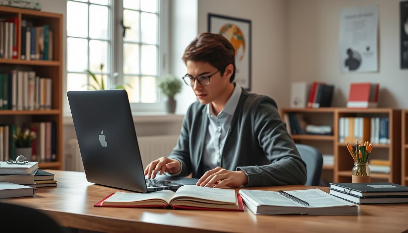 Modern university campus for students